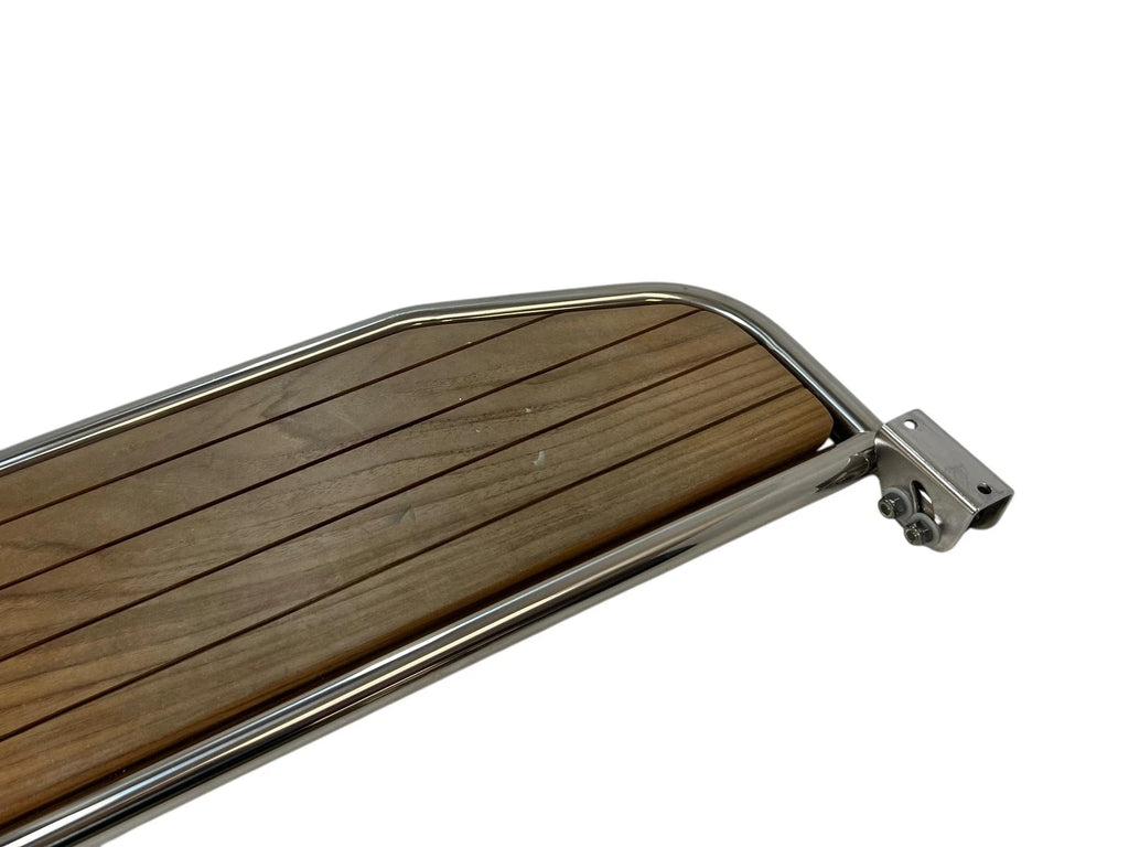 Replacement Cabin Step Down Bracket & Teak Step for Scout (22 5/8" x 9 5/8")