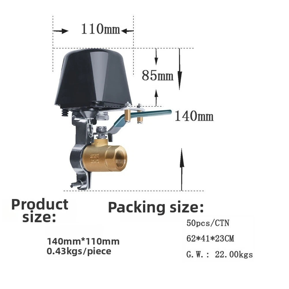 Water Gas Valve Controller for Outdoor Use (2.4G Wireless Communication)