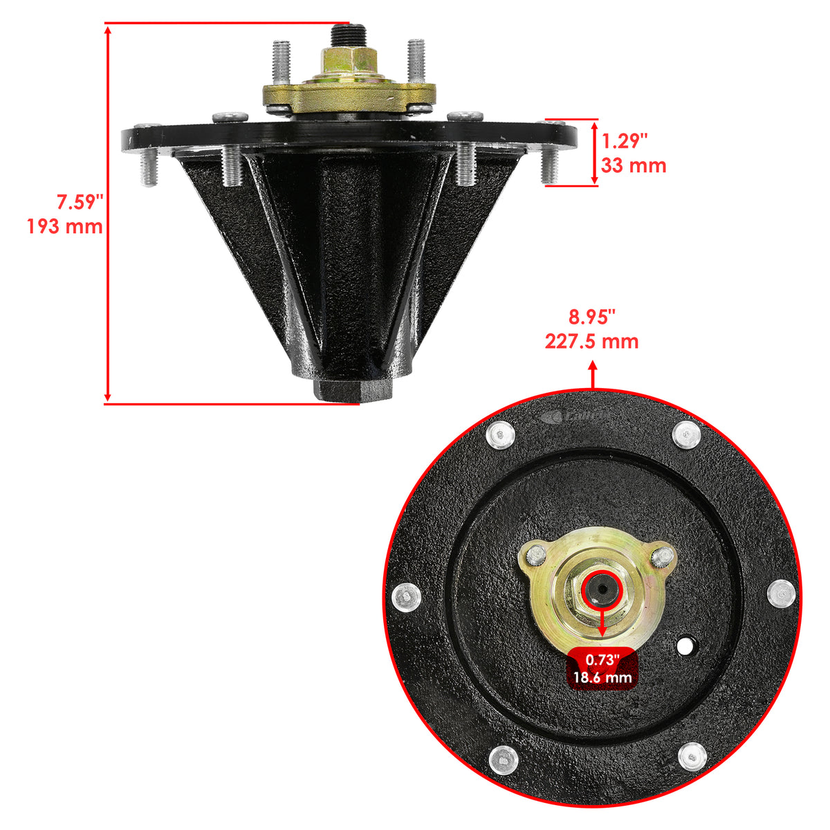 Deck Spindle Replacement 52/60 Inch for Toro GrandStand (2017–2018)