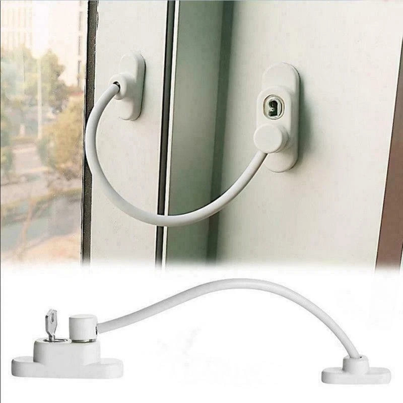 Stainless Key Lockable Window Security Cable Lock for Cars