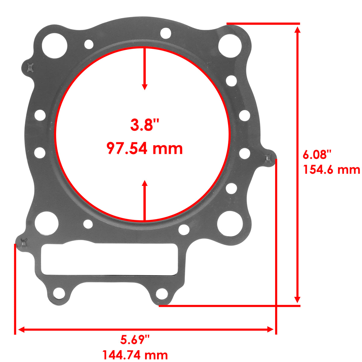 Cylinder Head Gasket Replacement for Honda TRX450ER Electric Start (2006–2014)