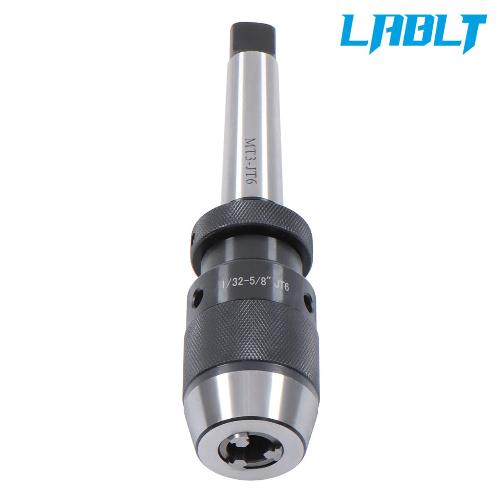 Keyless Metal Drill Chuck 1/32" - 5/8" with 3MT Taper #3 Arbor