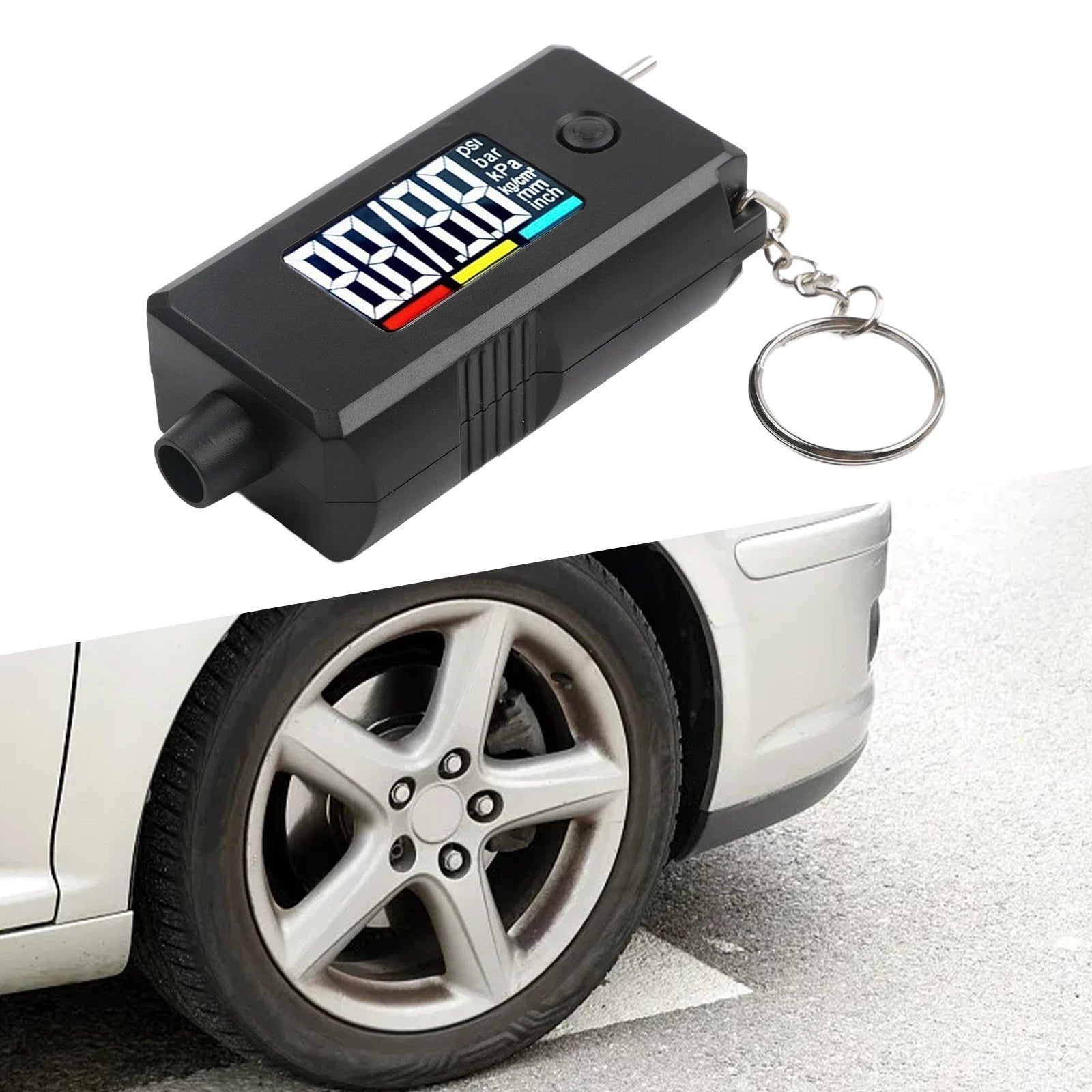 Digital Tyre Gauge for Cars (Dual Functions)