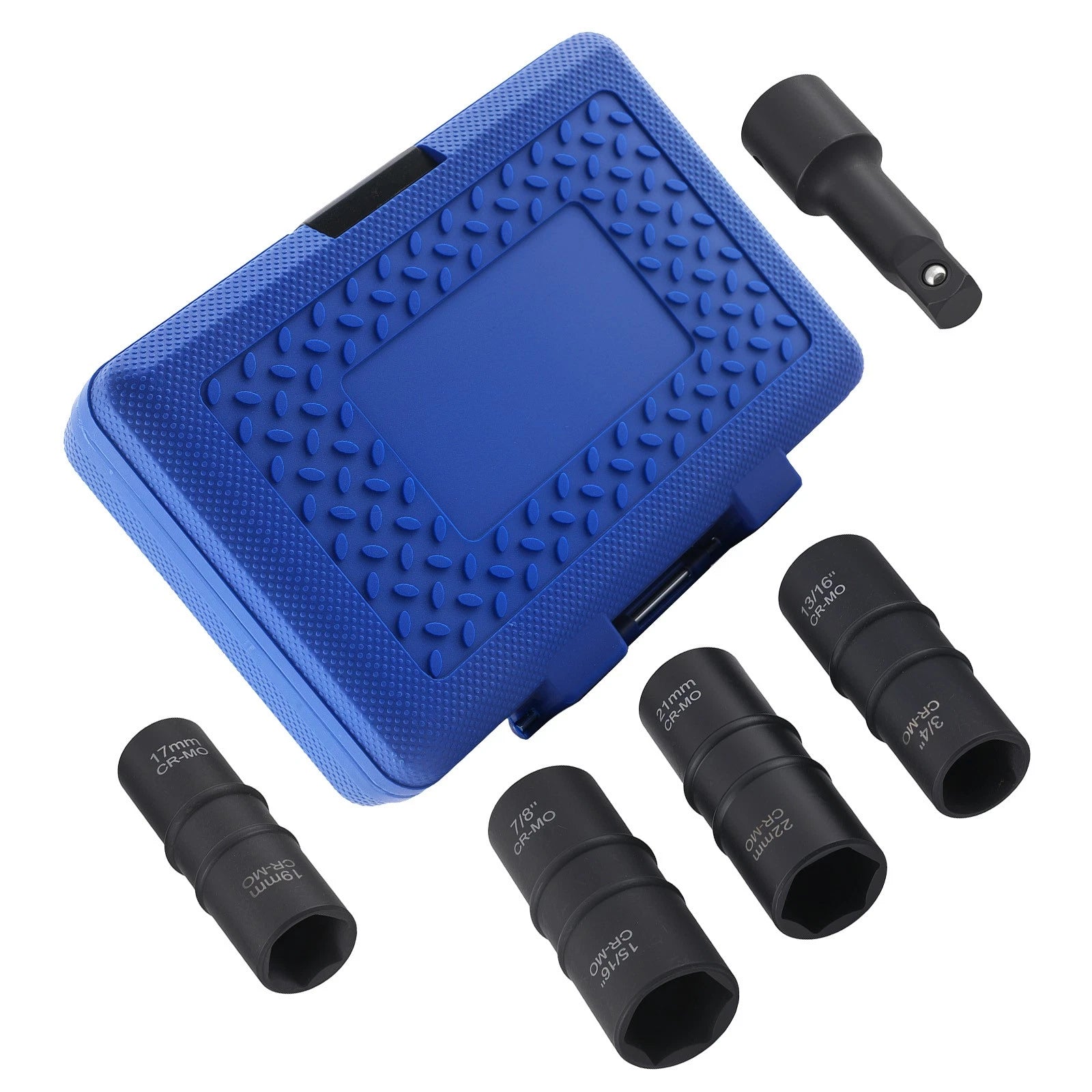 5PC Flip Impact Socket Set 17-22mm for 1/2" Drive