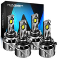 2X NOVSIGHT 9005 H11 Combo LED Headlight Bulb for