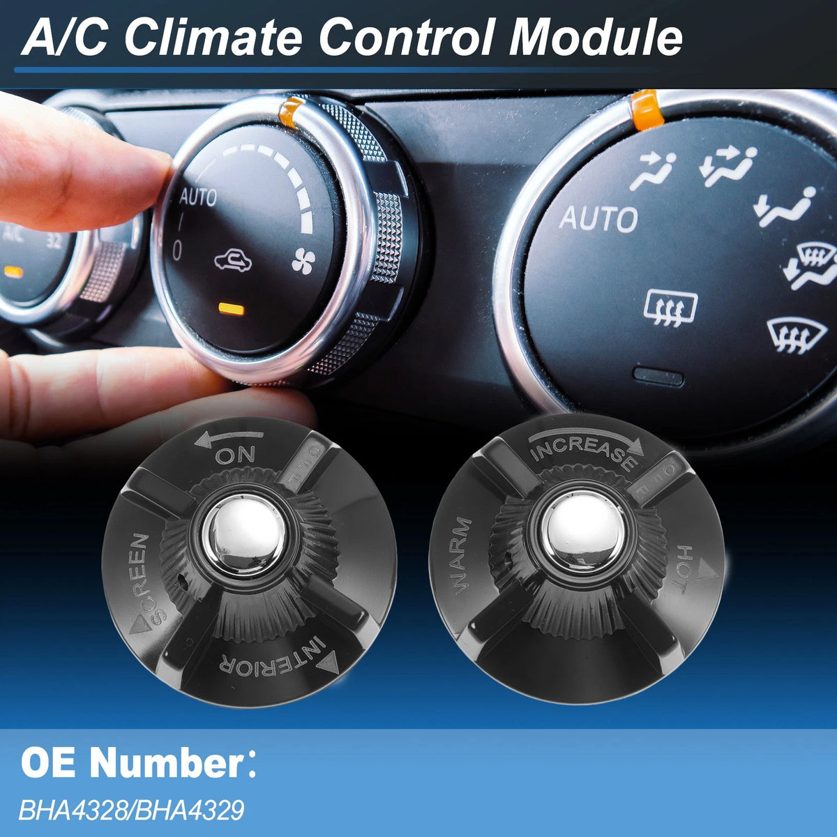 A/C Heater Climate Control Switch Module for MG MGB (1962–1974) No.BHA4328