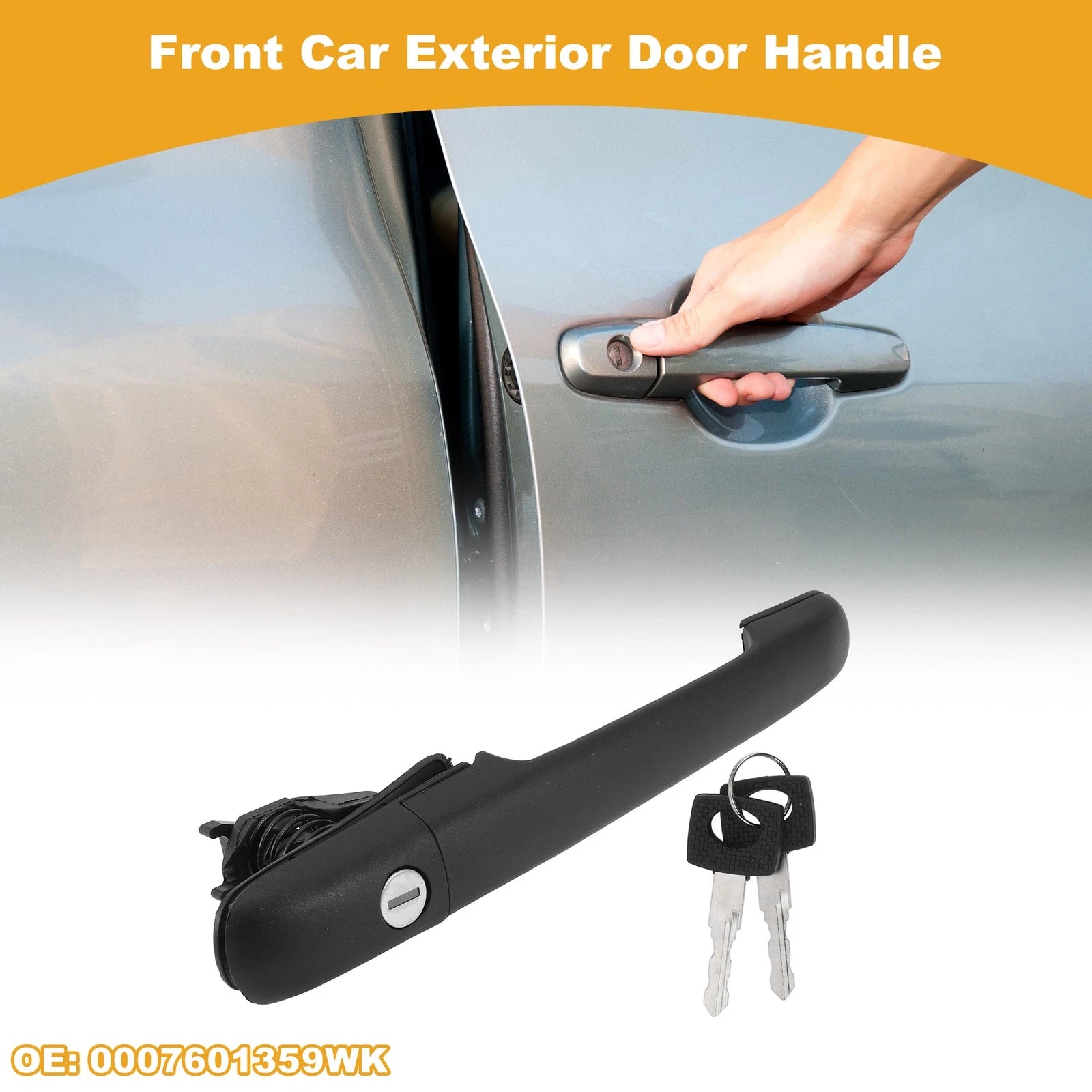 Front Car Exterior Door Handle Replacement for Mercedes-Benz Sprinter (2000–2018)