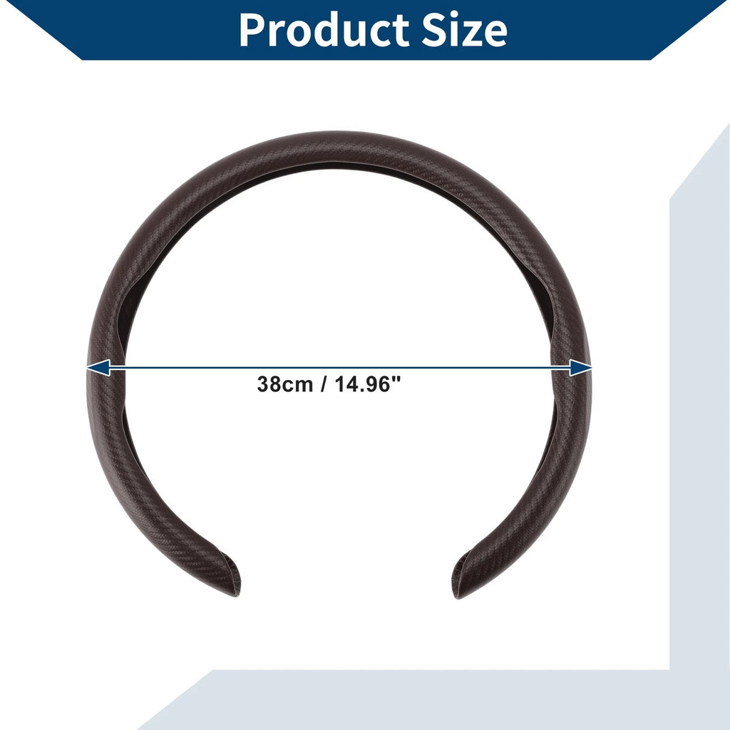 Rubber Steering Wheel Cover for Universal Fit (14.96")