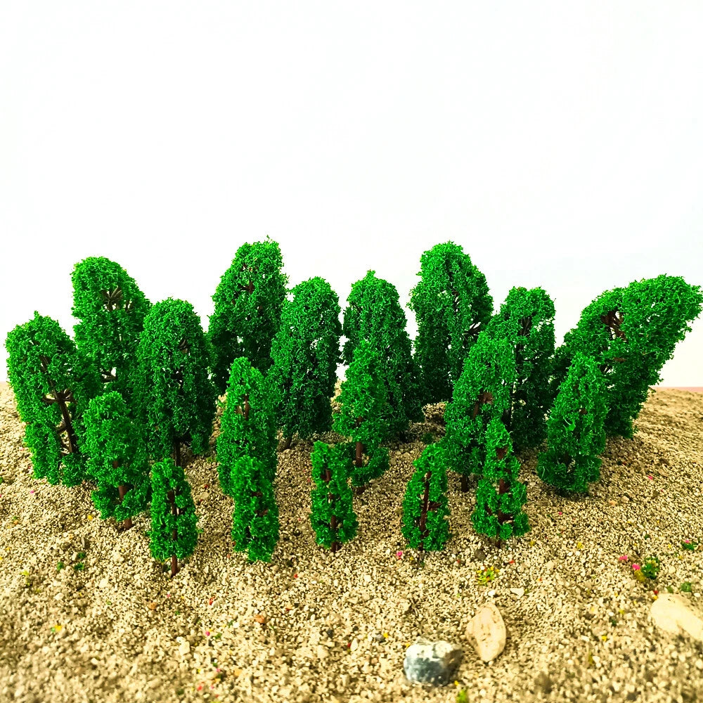 Set of 10 Model Trees for HO N Z Train Railway Garden Landscape Scenery