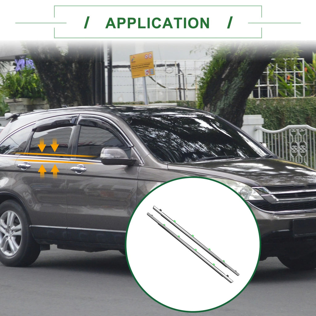 2pcs Rear Window Weatherstrip Seals Left Right for Honda CR-V (2012–2016)
