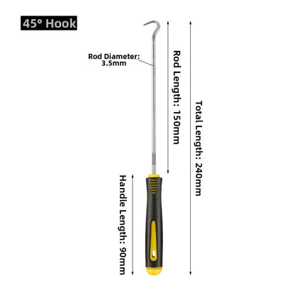 Set of 4 Car Pick Hook Tools for Oil Seal O-Ring Puller