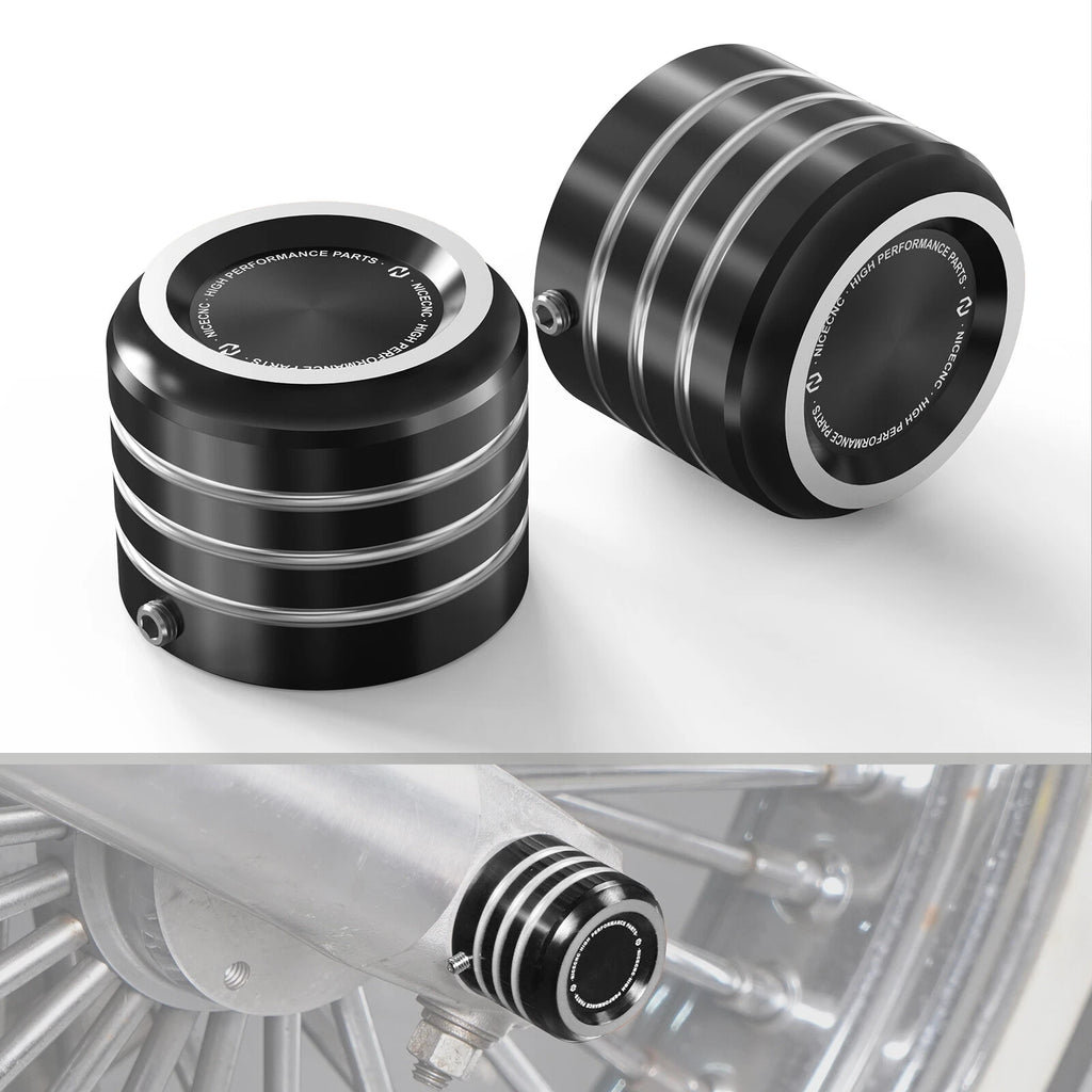 Anodized Front Axle Nut Covers for Harley Seventy Two XL1200V (2012–2022)