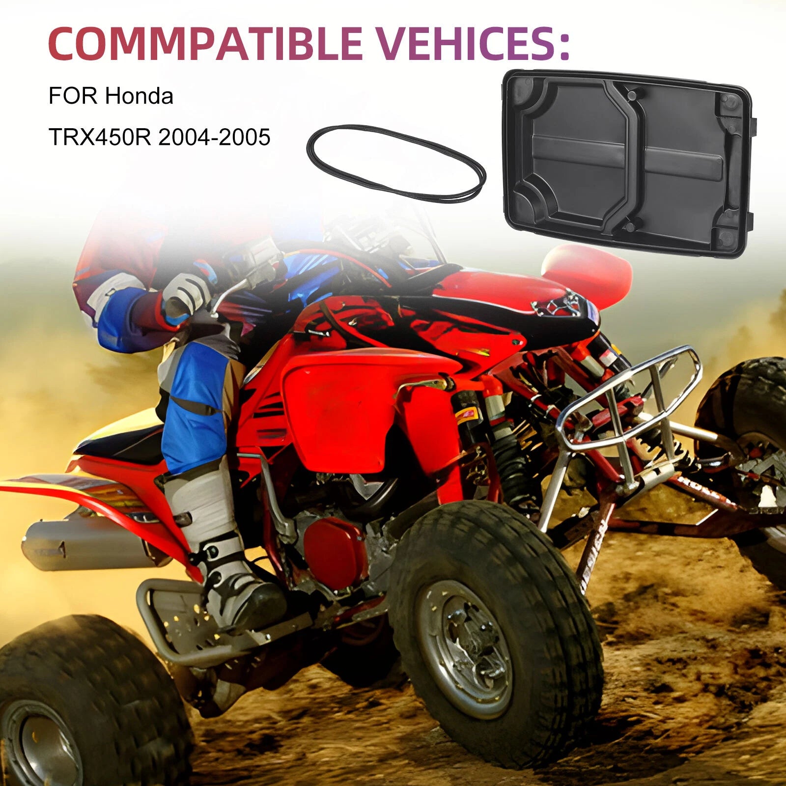 Air Box Lid Cover Cap & Seal Kit for Honda Sportrax 450 TRX450R (2004–2005)