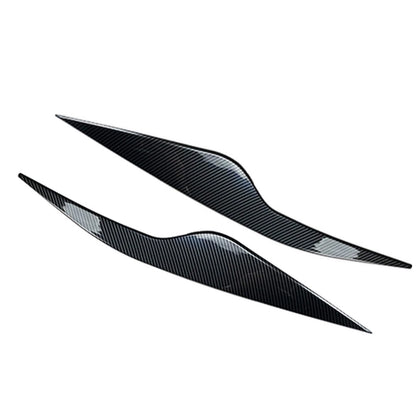 Eyelids Headlight Eyebrows Trim Carbon Fiber for Ford Focus MK2 C307 (2008–2010)