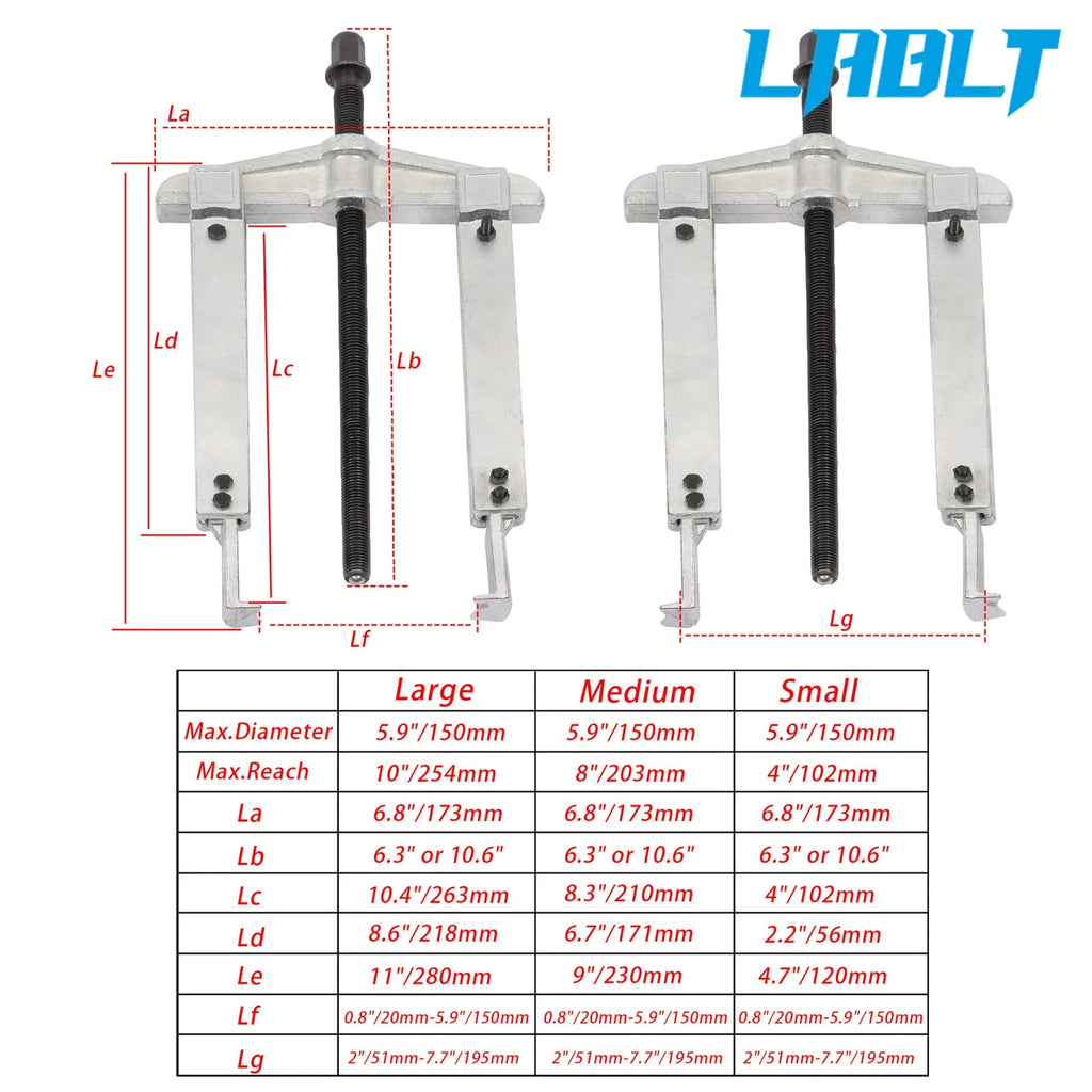 2X Flywheel Pulley Bearing Puller Set for LABLT