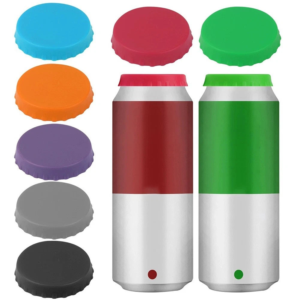 Soft Silicone Covers for Beer and Cola Cans (Easy Application, Leak Proof)