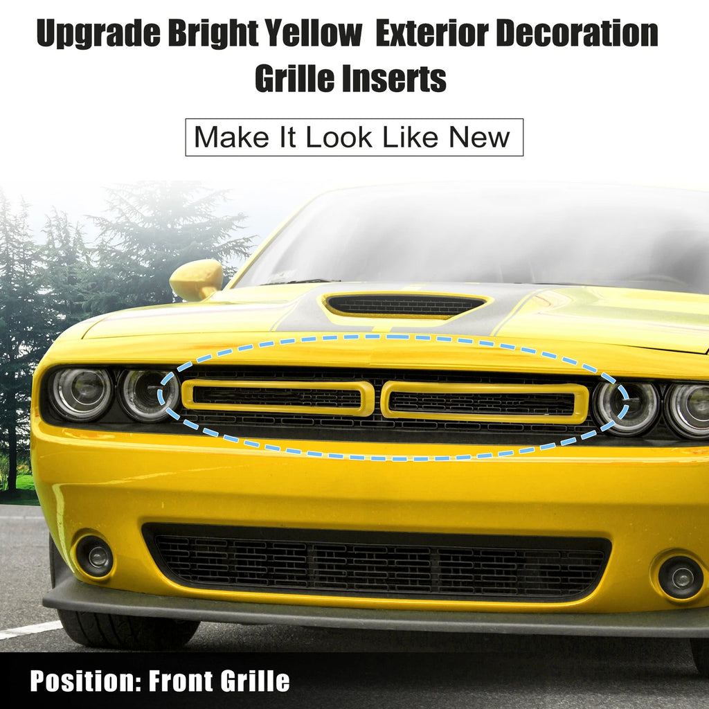 Front Grill Mesh Grille Insert Trim for Dodge Challenger (2015–2022)