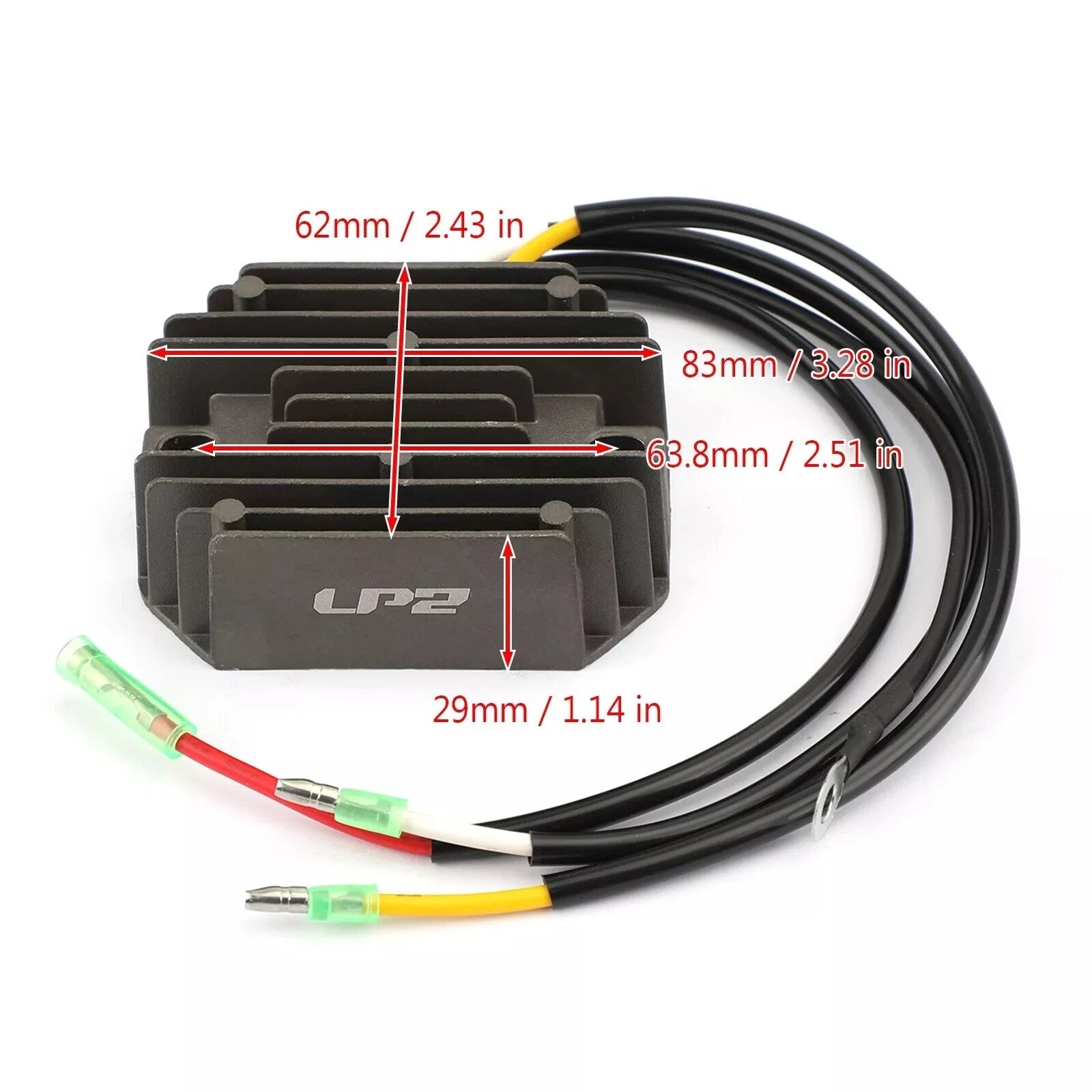Rectifier for Mercury Mercruiser 10/15/20 HP 4-Str Outboard (879147T62, 3BJ-76060)