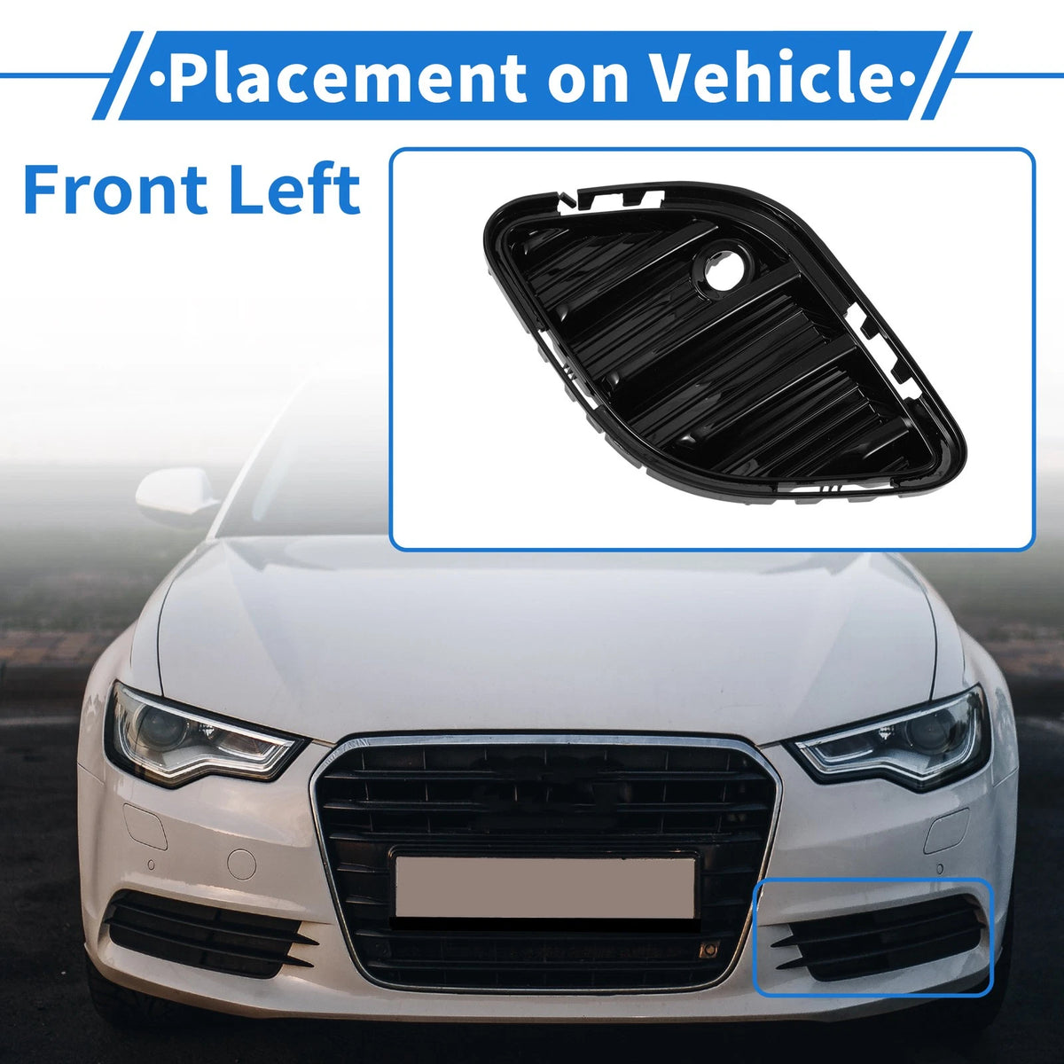 Fog Light Grill for Buick Envision (2021–2023) No. 84934332 Black