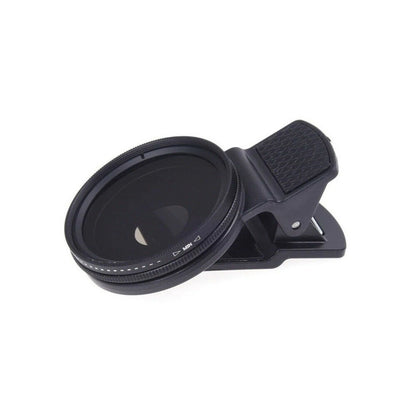 37mm Clip ND2-400 Adjustable Neutral Density Lens Filter for Universal Phones