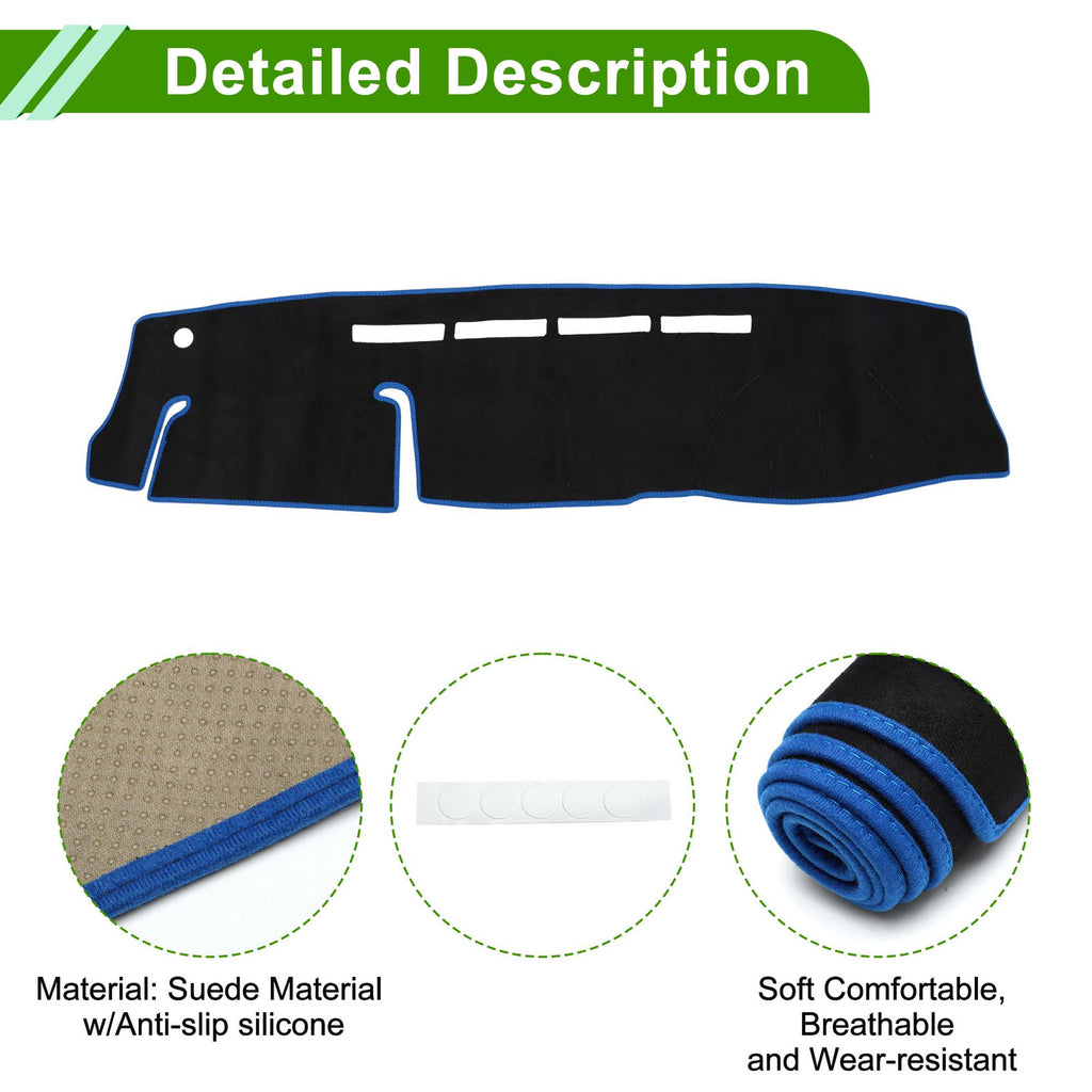 Dashboard Dash Cover Mat Replacement for Toyota HIACE 200 2004–2004