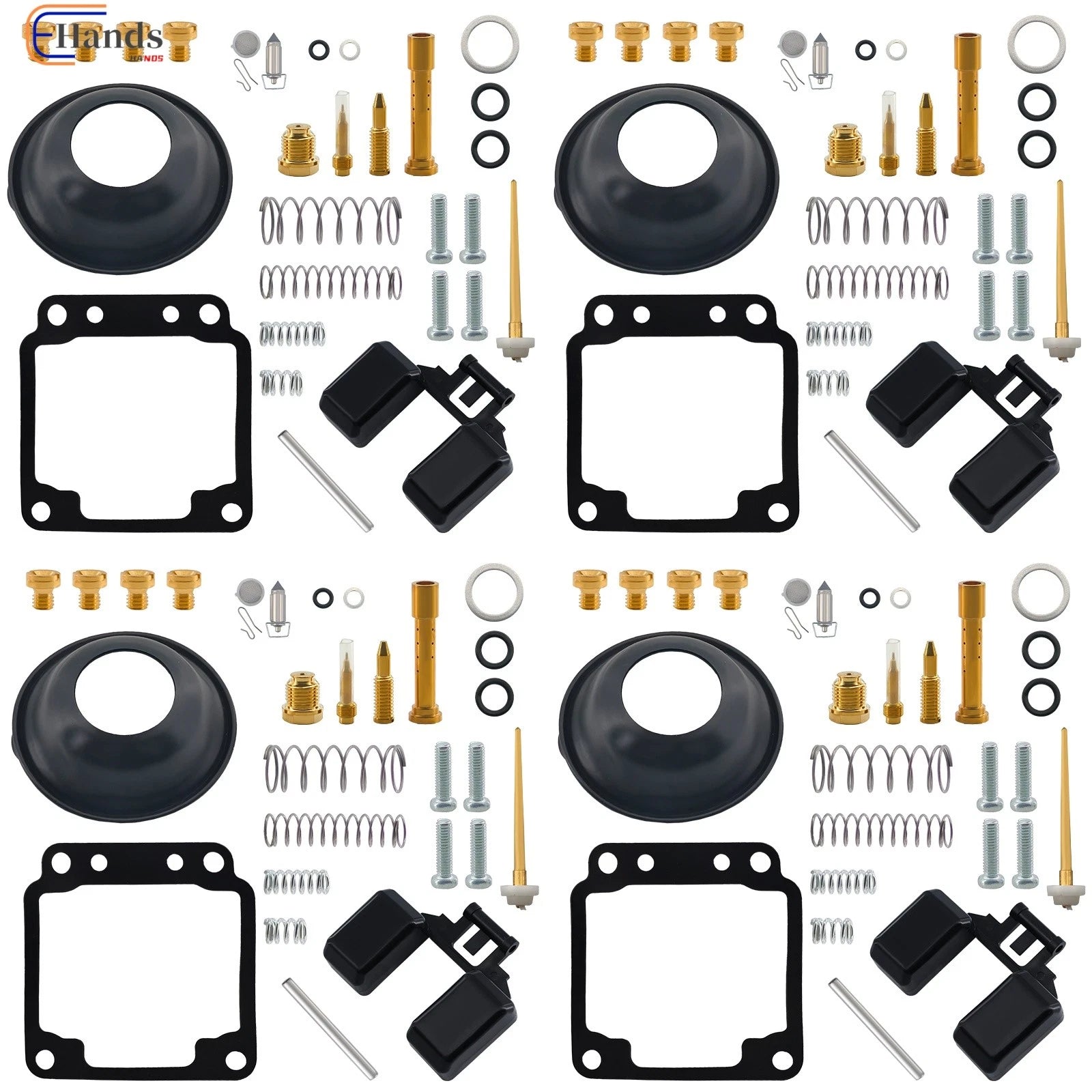 Carburetor Rebuild Repair Kit 4X for Yamaha Maxim 650 XJ650 (1980–1983)