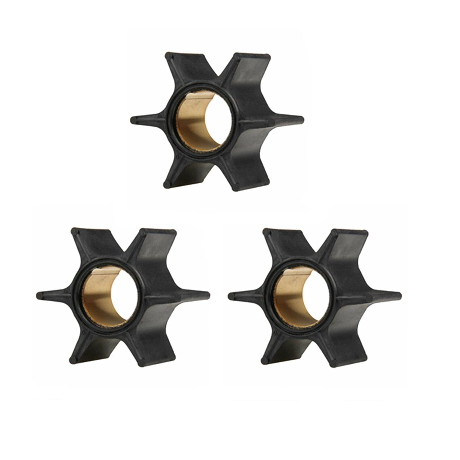 3Pcs Water Pump Impeller for Mercury Mercruiser (47-89984T4, 47-F694065, 18-3017)