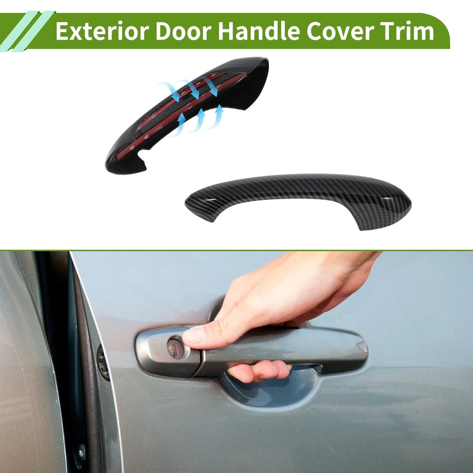 Exterior Door Handle Cover Trim Front Left Front Right for BMW X3 (2018–2022)