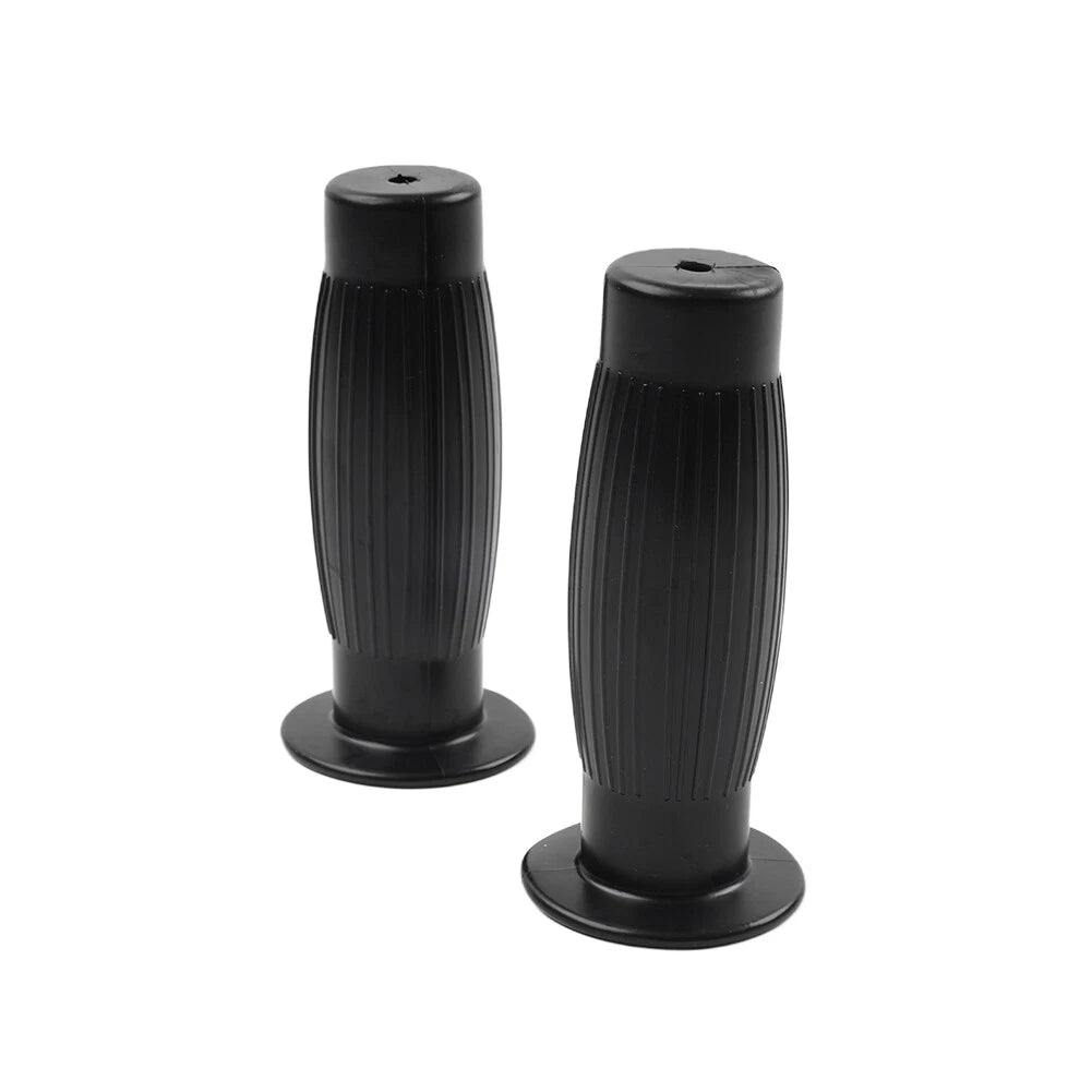 7/8" Hand Grips for Universal Vintage Motorcycle Handlebars - Black
