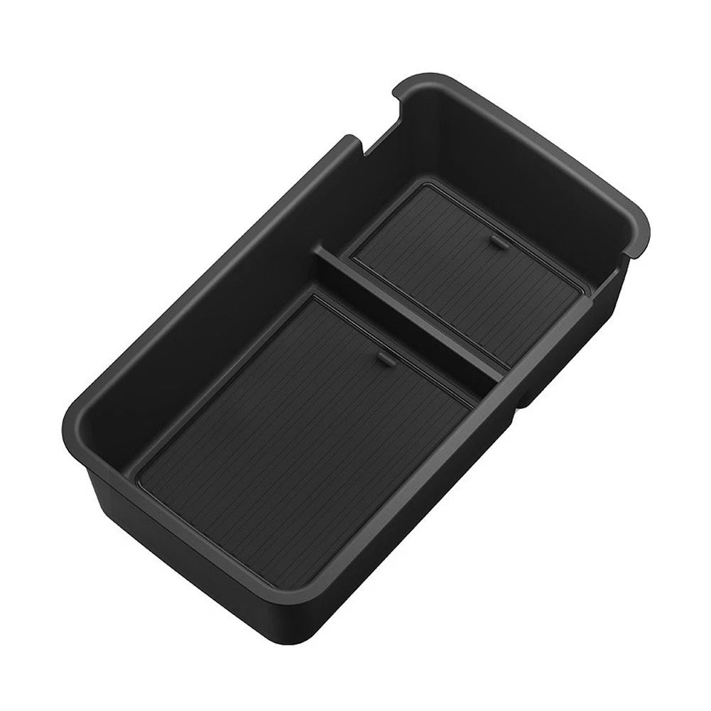 Armrest Storage Box for Car Interior 26.3x14.5x7cm Black ABS PVC Waterproof