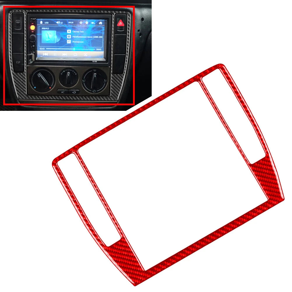 AC Radio CD Panel Frame Trim for Volkswagen Passat B5 (2001–2005) Red