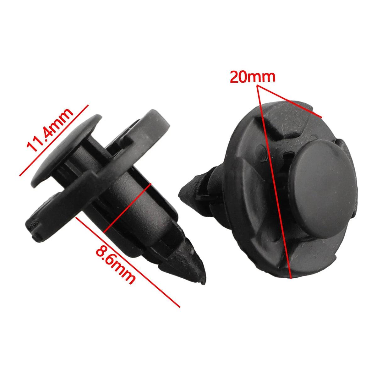 Trim Clips x100 for Nissan 350Z 370Z Almera Cube Leaf Micra Navara