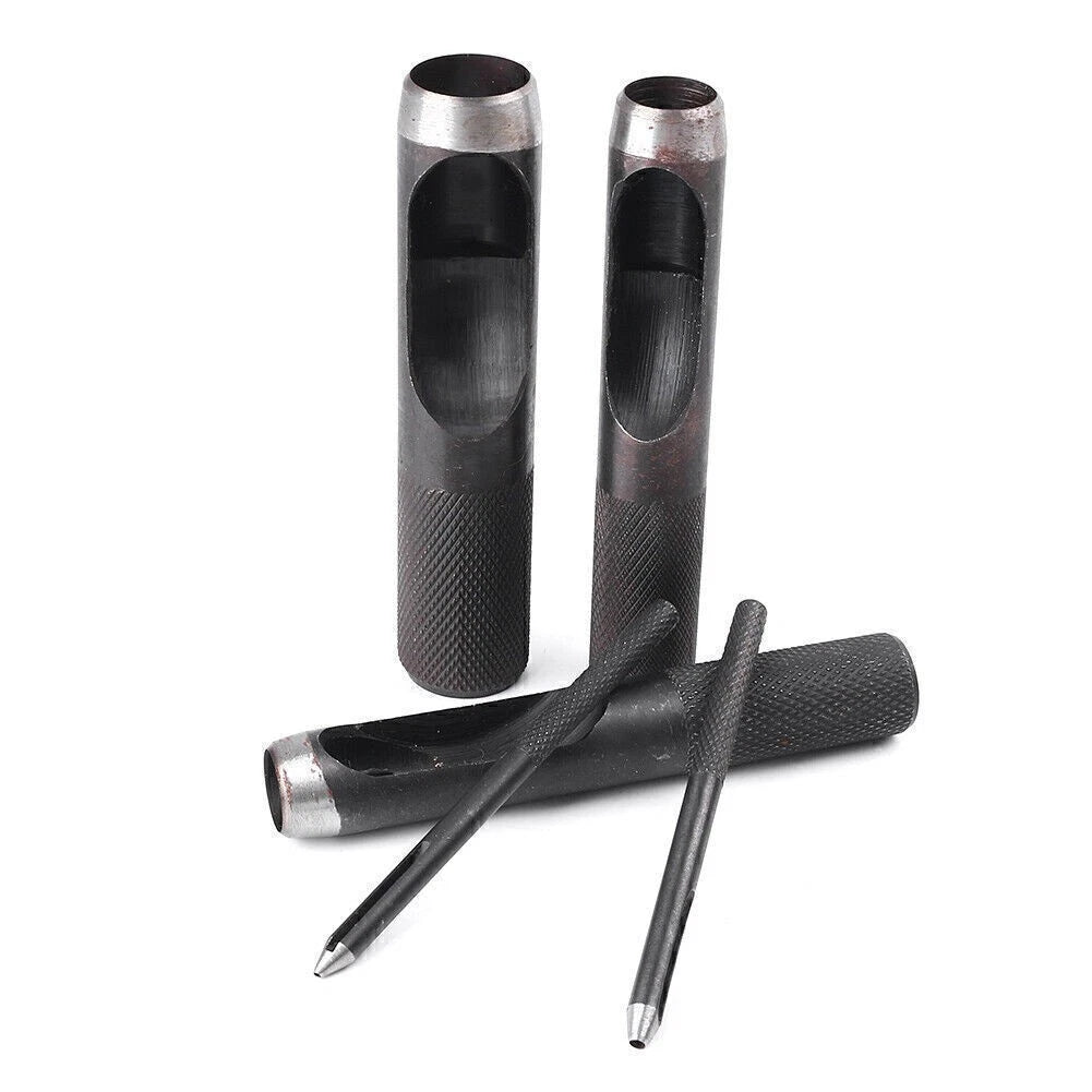 Round Steel Leather Craft Hole Punch Tool for Belt
