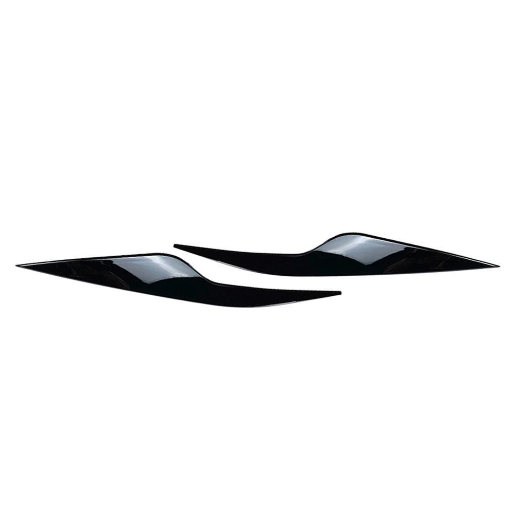 Eyelids Headlight Eyebrows Trim for Ford Focus MK2 C307 (2008–2010) Glossy Black
