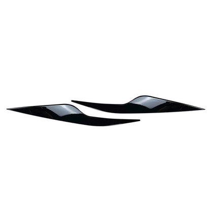 Eyelids Headlight Eyebrows Trim for Ford Focus MK2 C307 (2008–2010) Glossy Black