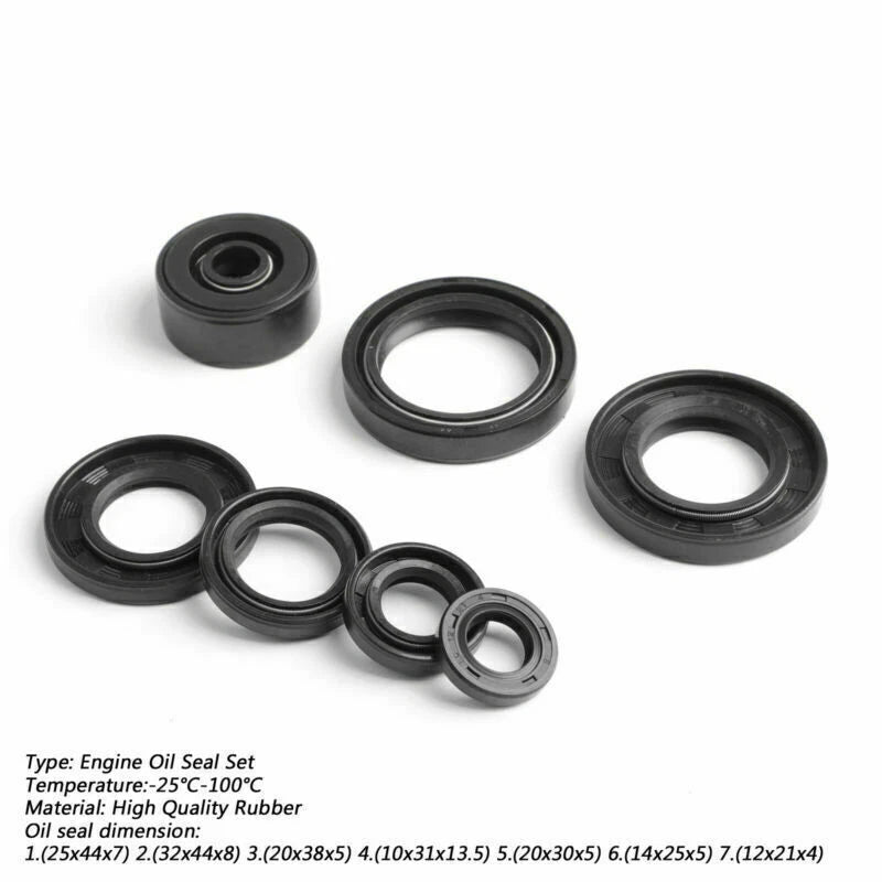 Engine Cylinder Oil Seal Rebuild Kit for Yamaha TZR125 TZR125R (1987–1997) T9