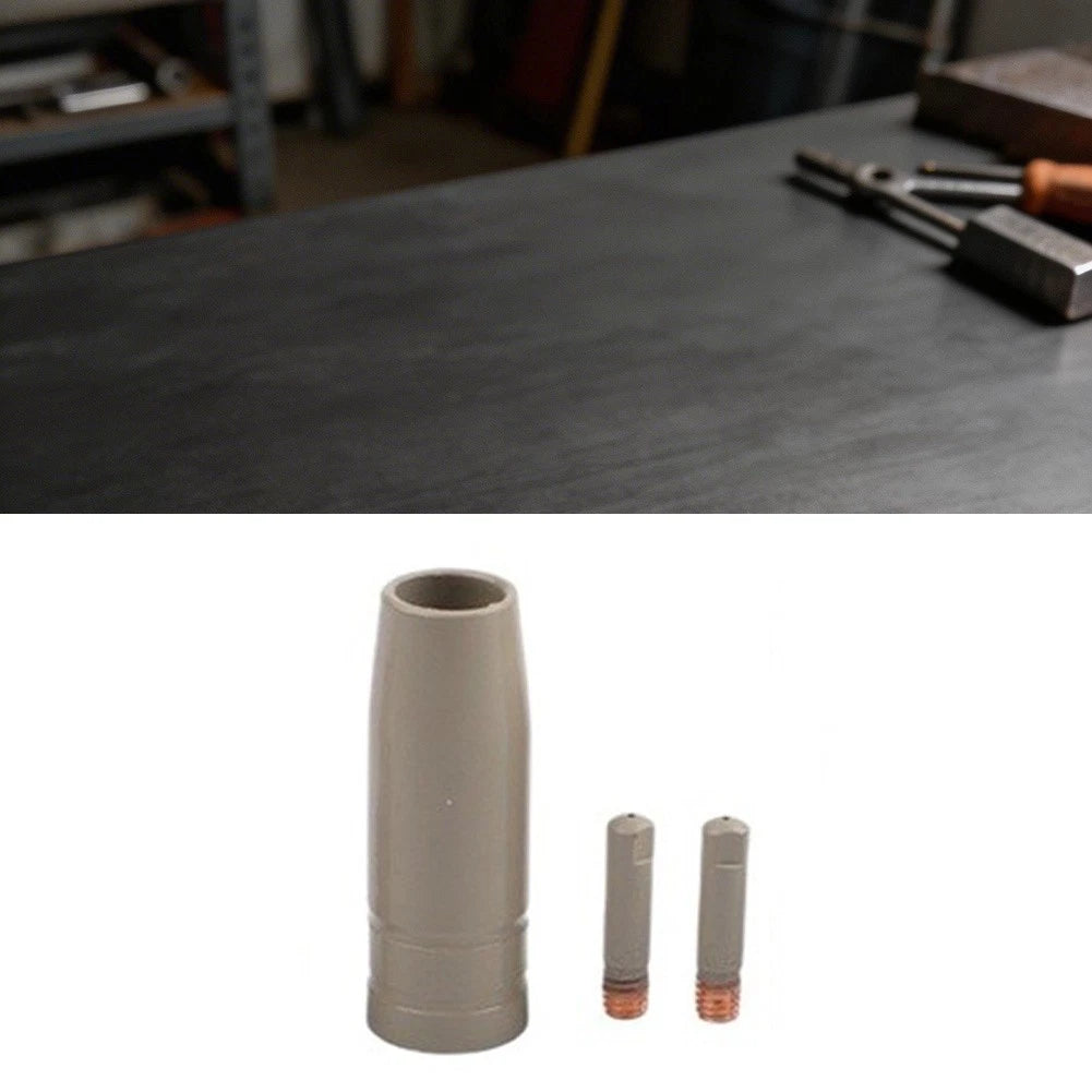 3X Mig Tips and Nozzle for 15AK Torch (Compatible)