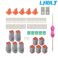 5X 6-Pin Waterproof Electrical Wire DT Connectors for