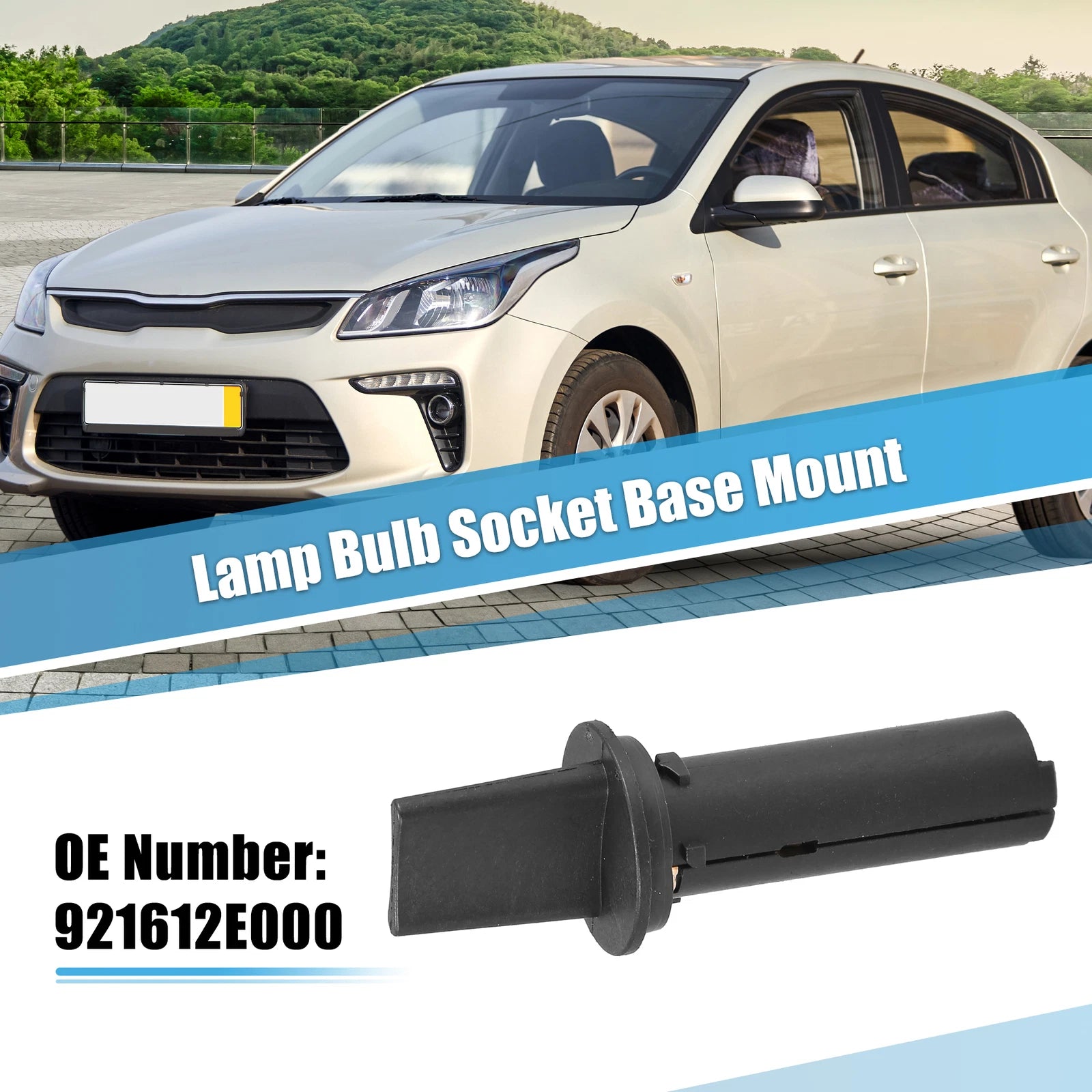 Front Lamp Bulb Socket Base for Kia Rio (2006–2011)