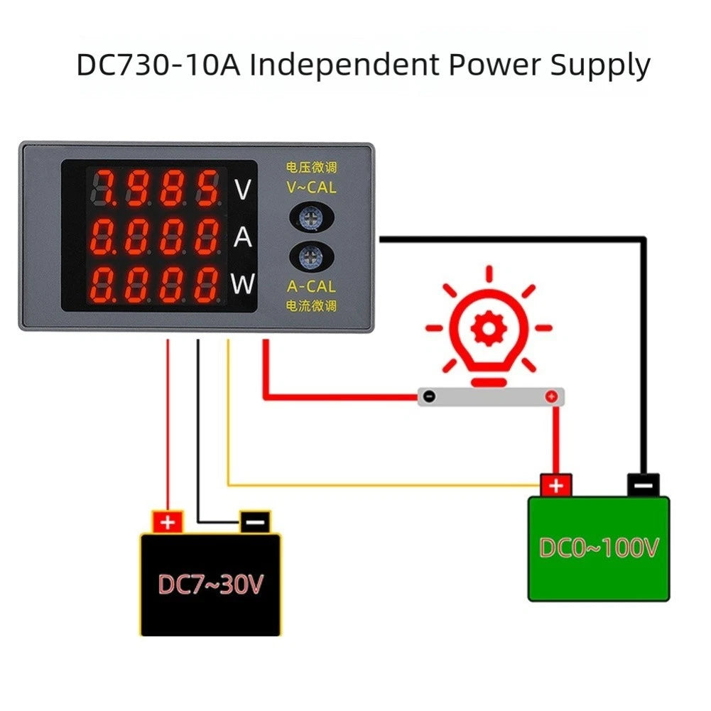 DC730 LED Digital Power Meter for Automotive