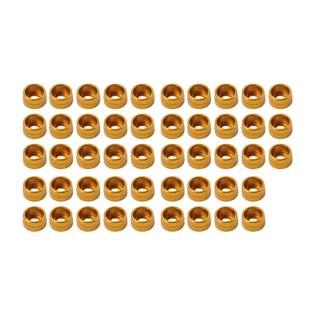 48X Engine Bolt Topper Caps Gold for Harley Twin Cam (2000–2017)