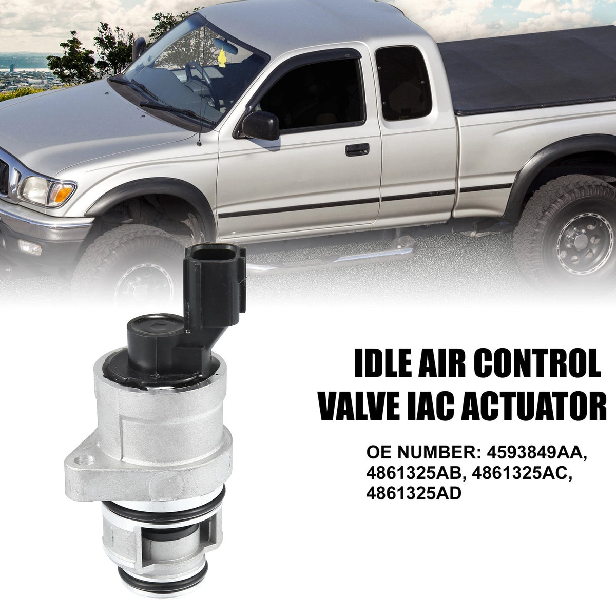 Idle Air Control Valve IAC Actuator for Jeep Wrangler 2.4L (2005–2006) 4593849AA