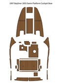 EVA Foam Teak Flooring Pad Mat for Bayliner 2855 (1997)