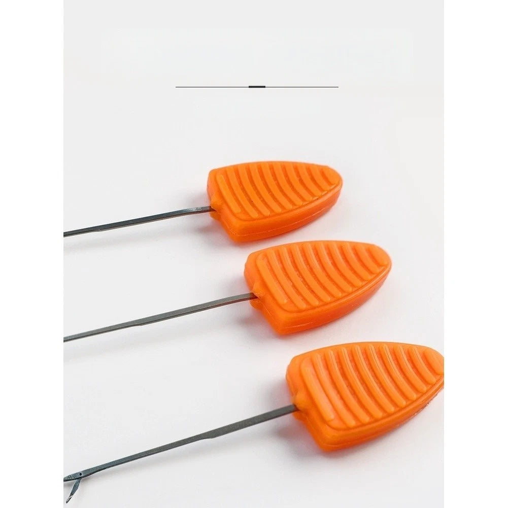 Bait Needle for Carp Angling (90mm, Orange Plastic)