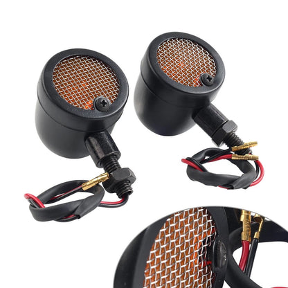 Motorcycle Grill Flasher Amber Bulb Turn Signal Indicator Light Lamp For Suzuki