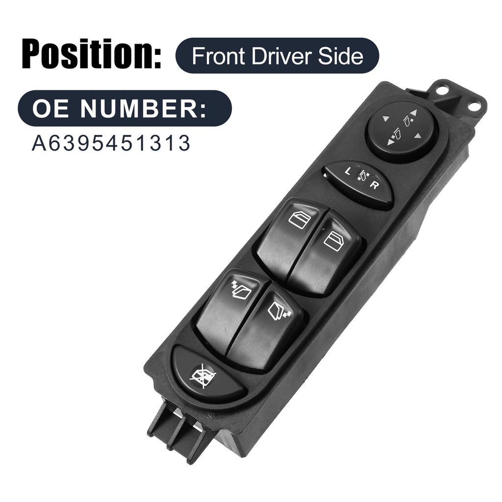 Car Power Window Switch Driver Side for Mercedes Viano Vito (2003–2010)