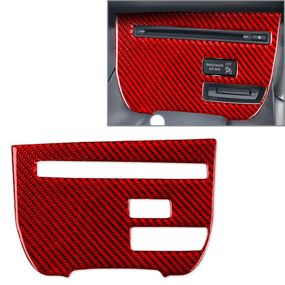 Central Console CD Panel Cover Trim for Nissan GTR R35 (2008–2016) Red RHD