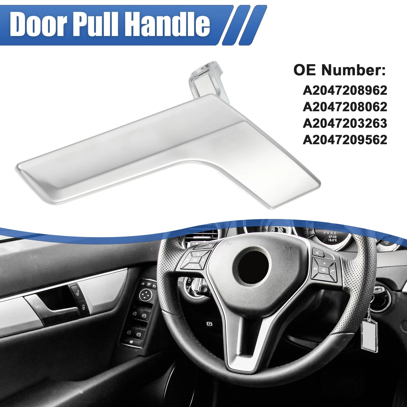 1 Pcs Interior Door Handle Left Replacement for Mercedes Benz C230 (2008–2009)