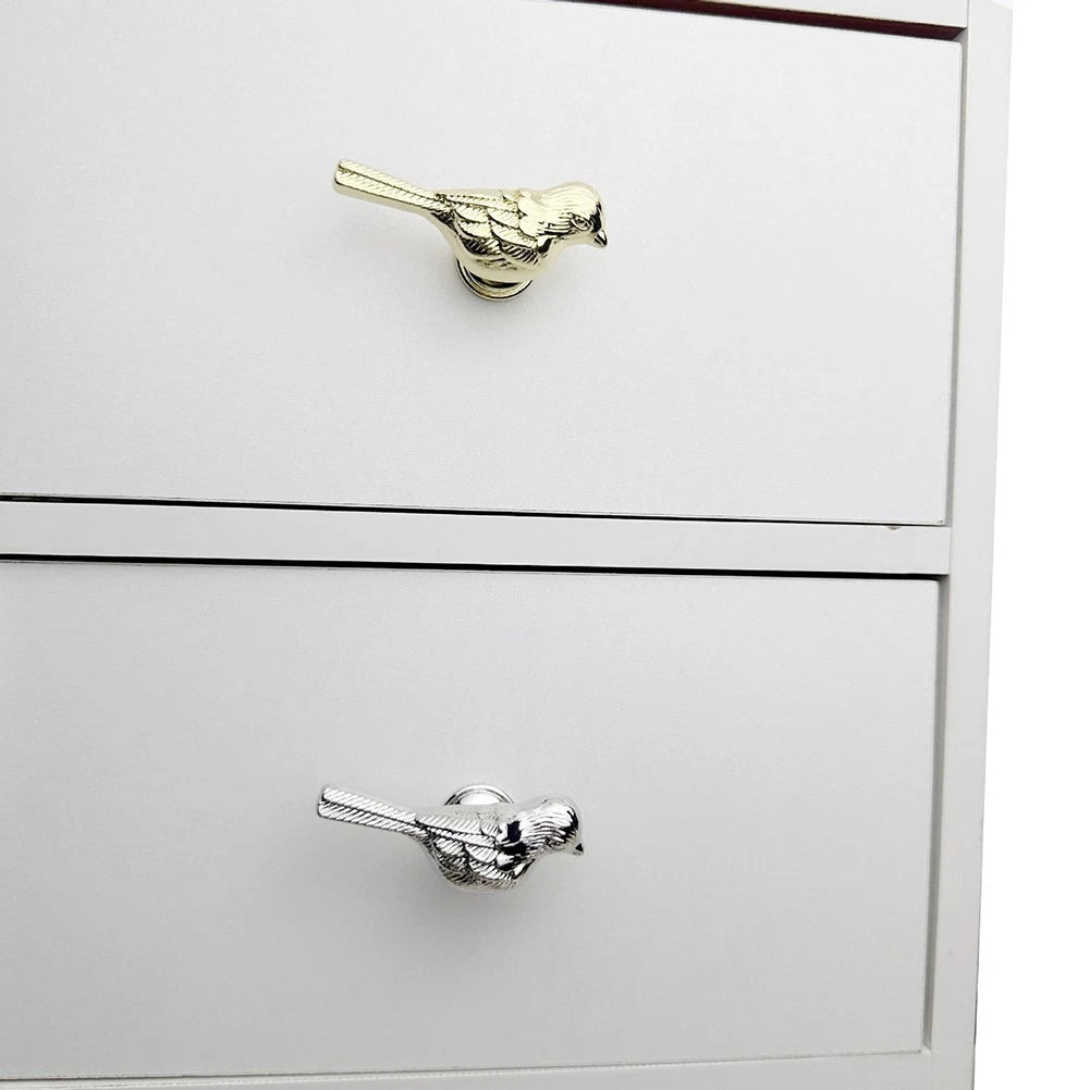 Bird Design Zinc Alloy Cabinet Handle Drawer Knobs for Home Furniture