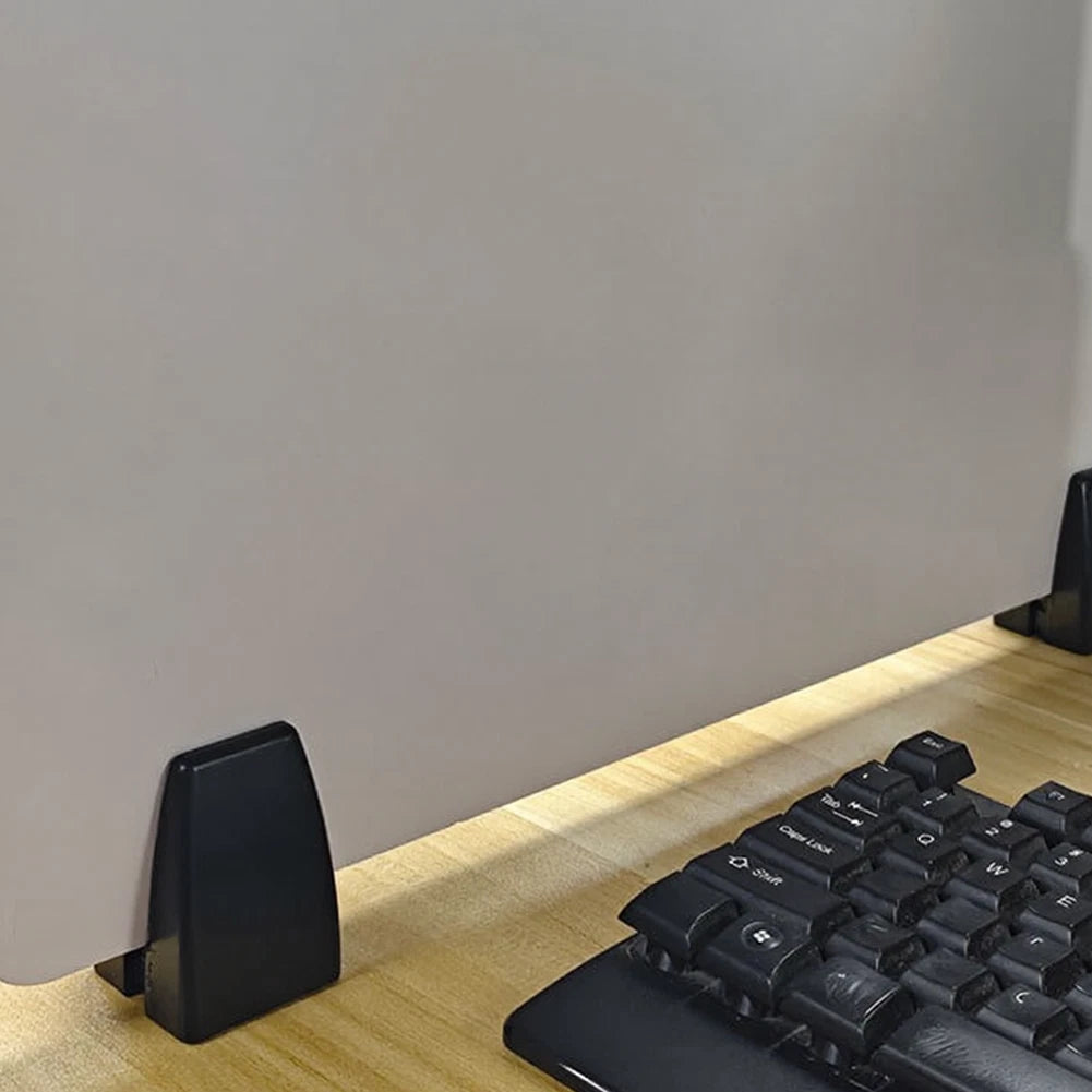 Set of 4 Lightweight Aluminum Screen Clips for Desk Partitions 61x43x34mm